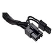 corsair cp 8920143 type 4 sleeved black pcie power cable for type 4 psu photo