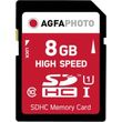 agfaphoto high speed 8gb sdhc card class 10 uhs i u1 v10 photo