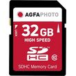 agfaphoto high speed 32gb sdhc card class 10 uhs i u1 v10 photo