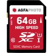 agfaphoto high speed 64gb sdxc card class 10 uhs i u1 v30 photo