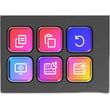elgato stream deck module 6 membrane keys usb photo