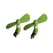 xlayer mini fan 2 in 1 micro usb usb green photo