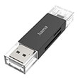 hama 200127 sb card reader otg usb a usb c usb 32 sd microsd photo