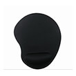 gembird mp ergo 01 mouse pad with soft wrist support black photo