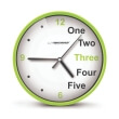 esperanza ehc014g wall clock prague green photo esperanza ehc014g wall clock prague green photo