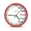 esperanza ehc014r wall clock prague red photo esperanza ehc014r wall clock prague red photo
