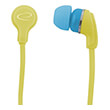 esperanza eh147y stereo earphones neon yellow photo