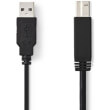 nedis ccgp60100bk20 usb 20 cable a male b male 2m black photo