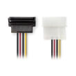 nedis ccgp73505va015 internal power cable molex male sata 15 pin female 90 angled 015m various photo