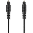 nedis cagp25000bk100 optical audio cable toslink male toslink male 10m black photo
