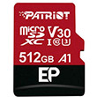 patriot pef512gep31mcx ep series 512gb micro sdxc v30 a1 class 10 with sd adapter photo