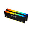 ram kingston kf437c19bb12ak2 32 fury beast rgb 32gb 2x16gb ddr4 3733mt s cl19 dual kit photo