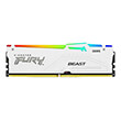 RAM KINGSTON KF552C36BWEA-16 FURY BEAST WHITE RGB 16GB DDR5 5200MHZ AMD EXPO CERTIFIED