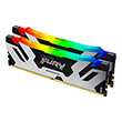RAM KINGSTON KF564C32RSAK2-64 FURY RENEGADE BLACK RGB 64GB (2X32GB) DDR5 6400MHZ CL32 XMP DUAL KIT