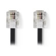 nedis tcgp90200bk20 telecom cable rj11 male rj11 male 2m black photo