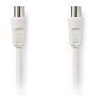 nedis csgp40000wt200 coax cable 90db iec coax male iec coax female 20m white photo