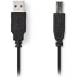 nedis ccgt60100bk10 usb 20 cable a male usb b male 1m black photo