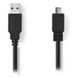 nedis ccgt60500bk10 usb 20 cable a male micro b male 1m black photo