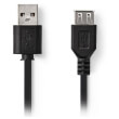 nedis ccgt60010bk30 usb 20 cable a male usb a female 3m black photo