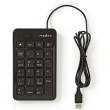 nedis kbnm100bk wired numeric keypad usb black photo