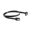 lanberg sata data iii 6gb s f f cable metal clips angled black 50cm photo