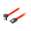 lanberg sata data iii 6gb s f f cable metal clips angled red 70cm photo