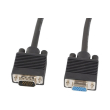 lanberg vga m f extension ferrite cable 3m shielded black photo