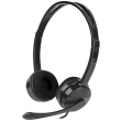 natec nsl 1665 canary go headset with microphone black photo