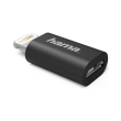 hama 178400 micro usb adapter to apple lightning plug mfi black photo