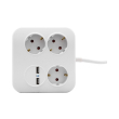 REV POWERQUAD 3-FOLD 2X USB WHITE MULTIPLE SOCKET OUTLET