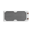 corsair hydro x radiator xr5 240mm 2x120mm radiator 33mm thick white photo