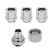 CORSAIR HYDRO X FITTING SOFT XF STRAIGHT CHROME 4-PACK (10/13MM COMPRESSION)