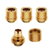 CORSAIR HYDRO X FITTING SOFT XF STRAIGHT GOLD 4-PACK (10/13MM COMPRESSION)