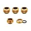 CORSAIR HYDRO X FITTING HARD XF STRAIGHT GOLD 4-PACK (12MM OD COMPRESSION)
