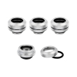 CORSAIR HYDRO X FITTING HARD XF STRAIGHT CHROME 4-PACK (14MM OD COMPRESSION)