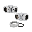 CORSAIR HYDRO X FITTING HARD XF 90 ANGLED CHROME 2-PACK (12MM OD COMPRESSION)