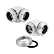 CORSAIR HYDRO X FITTING HARD XF 90 ANGLED CHROME 2-PACK (14MM OD COMPRESSION)