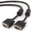 cablexpert cc ppvga 10m b premium vga hd15m hd15m dual shielded w 2xferrite 10m black photo