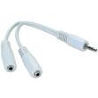 cablexpert cca 415w 35mm audio splitter cable 10cm jack photo