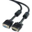 cablexpert cc ppvgax 10m b vga extension hd15m hd15f dual shielded with 2 ferrite cores 10m black photo