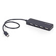 gembird uhb cm u2p4 01 4 port usb type c hub black photo