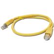 cablexpert pp12 1m y yellow patch cord cat5e molded strain relief 50u plugs 1m photo