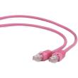 cablexpert pp6 1m ro pink patch cord cat6 molded strain relief 50u plugs 1m photo