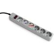 gembird spg6 b 6c power cube surge protector 6 sockets 18m grey me diakopti photo