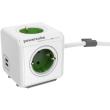 allocacoc powercube extended usb green 4 prizes  photo