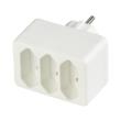 rev 3 way euro plug adapter white photo