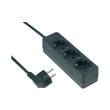 REV 3-WAY POWER STRIP 3M BLACK