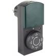 rev timer with dimmer and countdown function ip44 black green photo