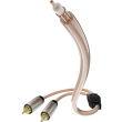 in akustik star ii y subwoofer cable cinch 2x cinch 3m transparent photo