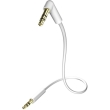 in akustik star mp3 audio cable 35mm jack plug 90 05m white photo